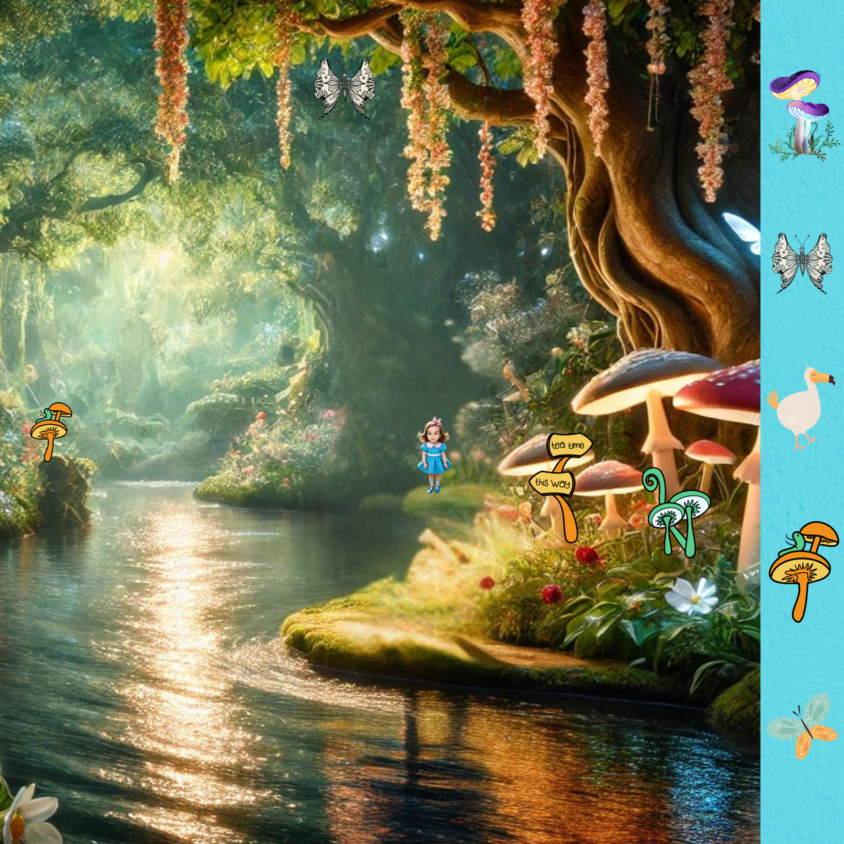 I Spy Alice in Wonderland - Personalized Book - I Spy "Emmy" in Wonderland