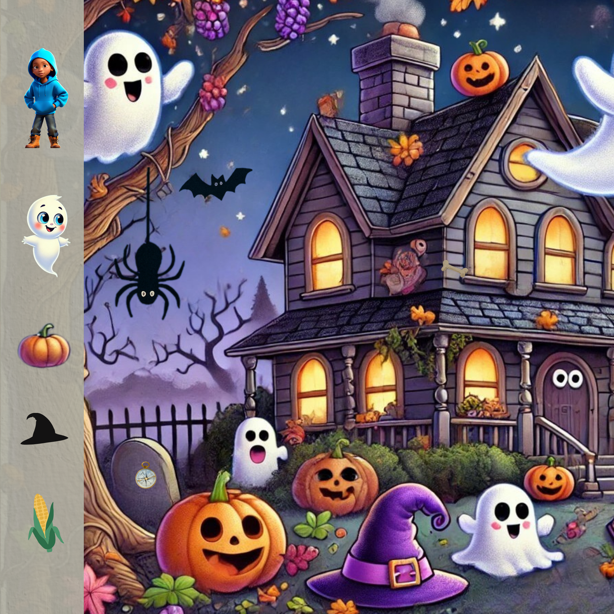 Personalized I Spy "Your Name" and the Friendly Ghost | Custom Halloween Book