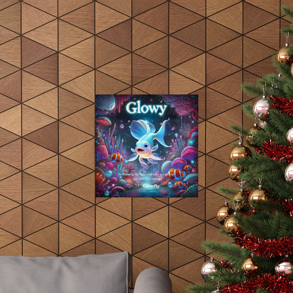 Glowy Poster - 18 x 18 - Matte Poster