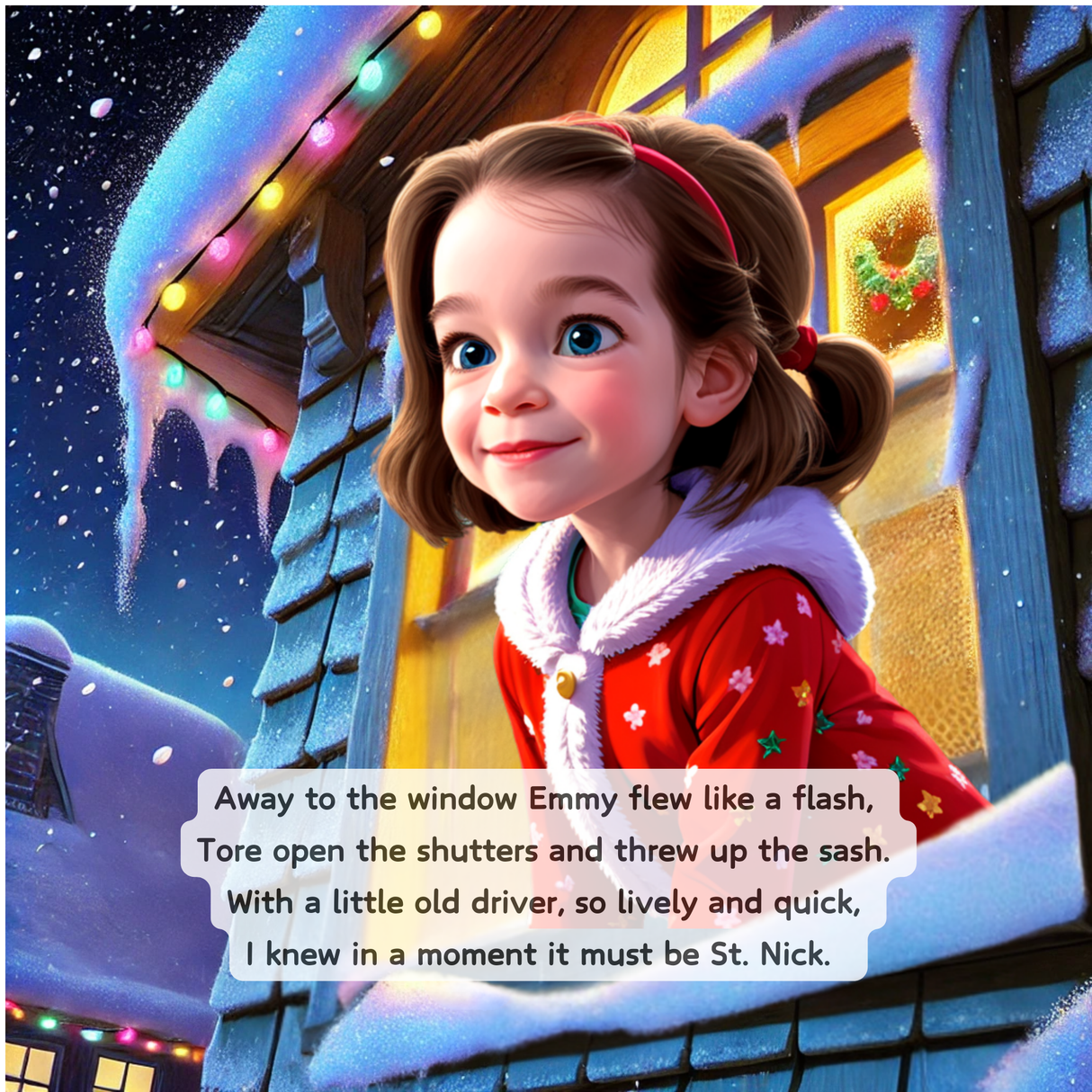 The Night Before Christmas - Personalized Storybook - "Emmy's" Night Before Christmas