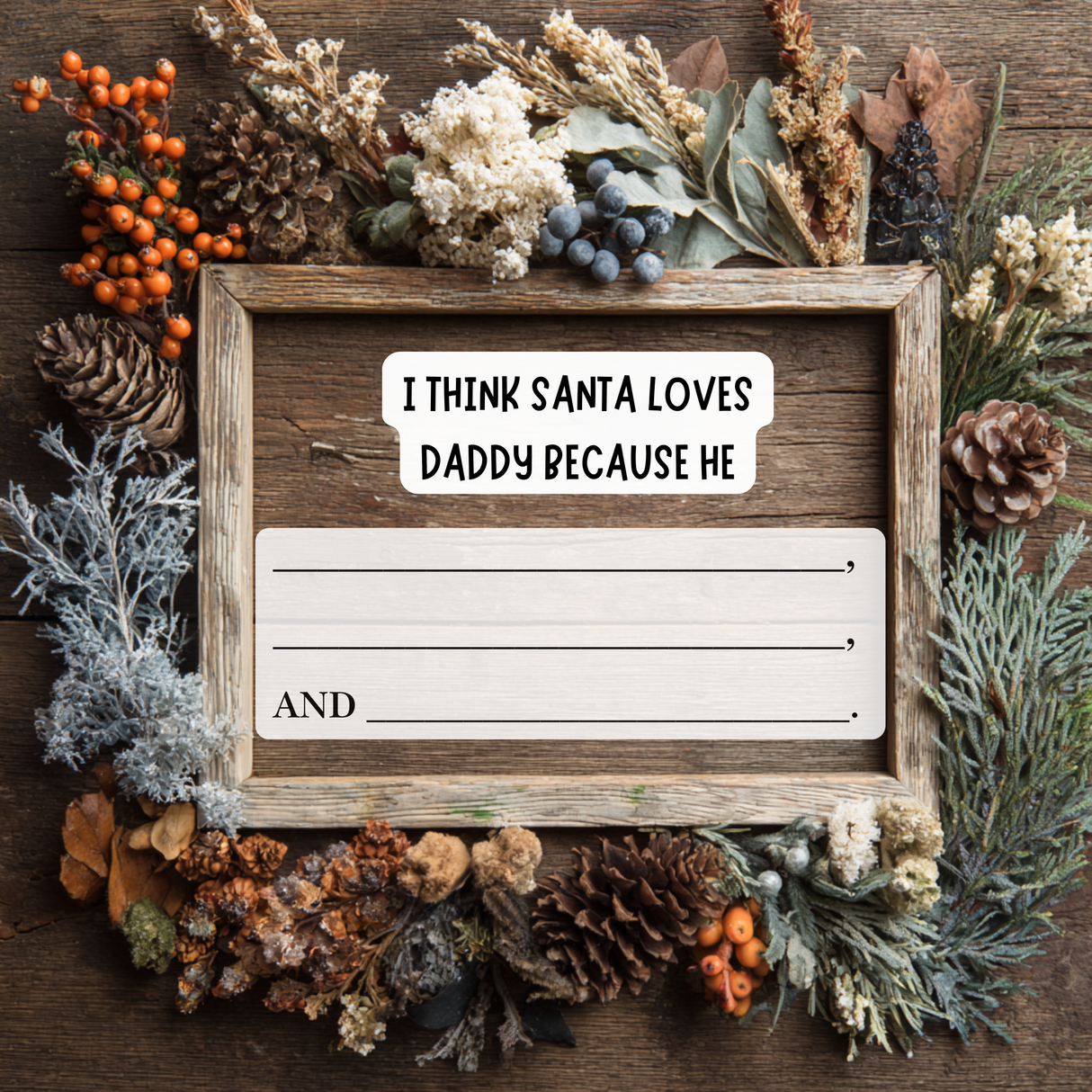 Merry Christmas Daddy I Love You Because: A Fill-in-the-Blank Book with Prompts for Sharing Love, Memories & Drawings