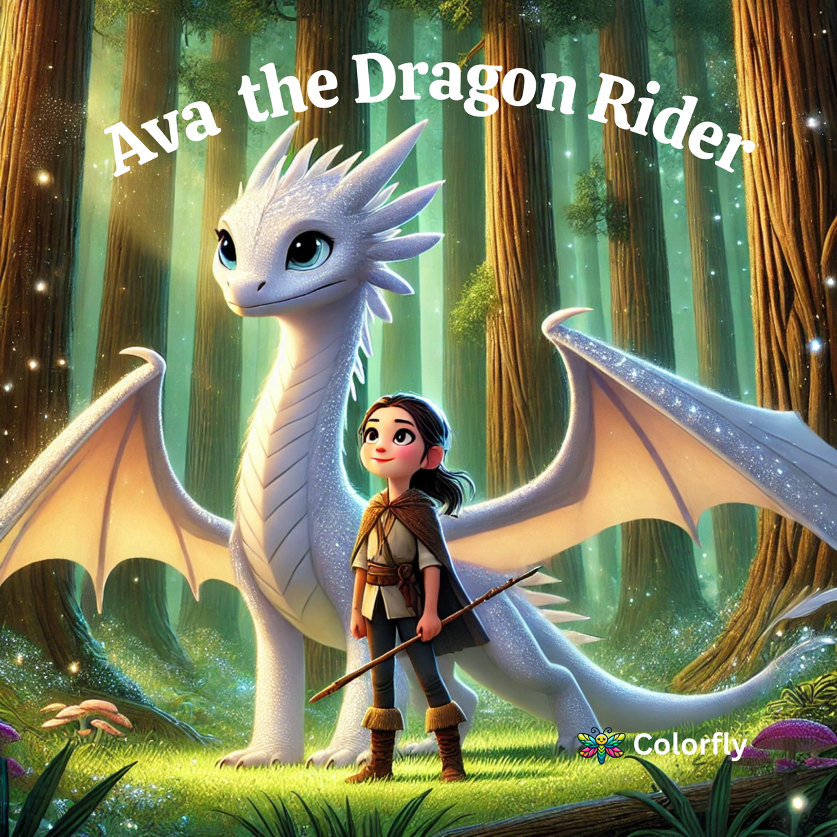The Dragon Rider - Personalized Book - "Ava" the Dragon Rider - Personalized Images bring YOU into the Story!