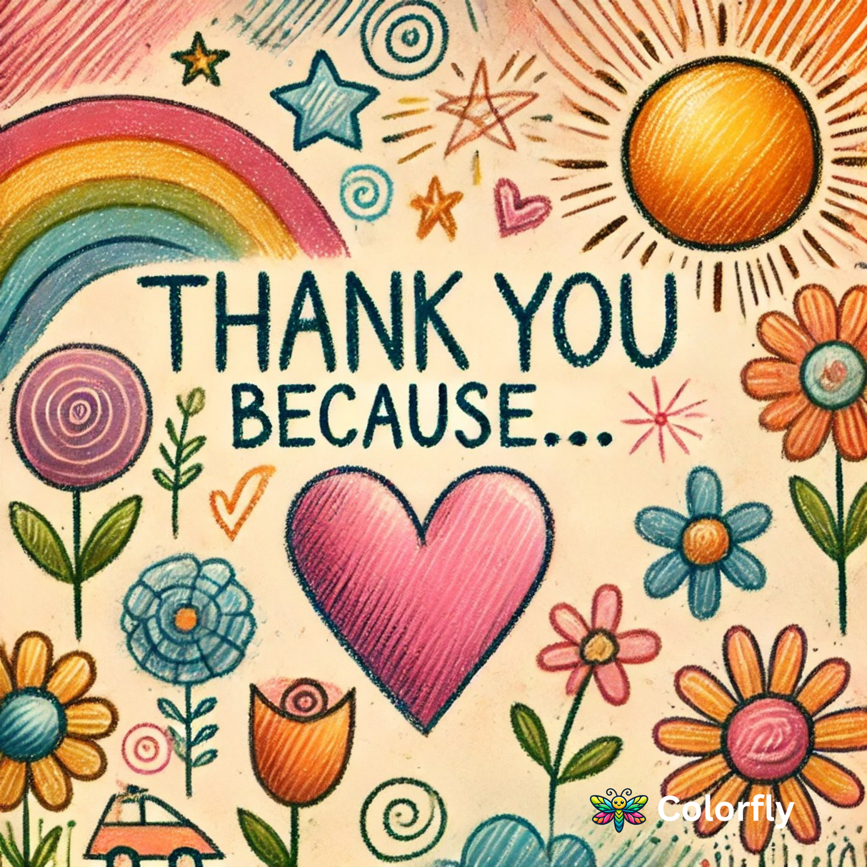 Thank You Because: A Fill-in-the-Blank Book with Prompts for Sharing Gratitude, Memories & Drawings