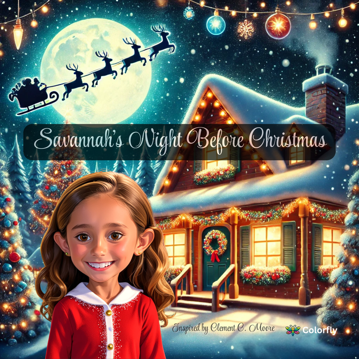 The Night Before Christmas - Personalized Storybook - "Savannah's" Night Before Christmas