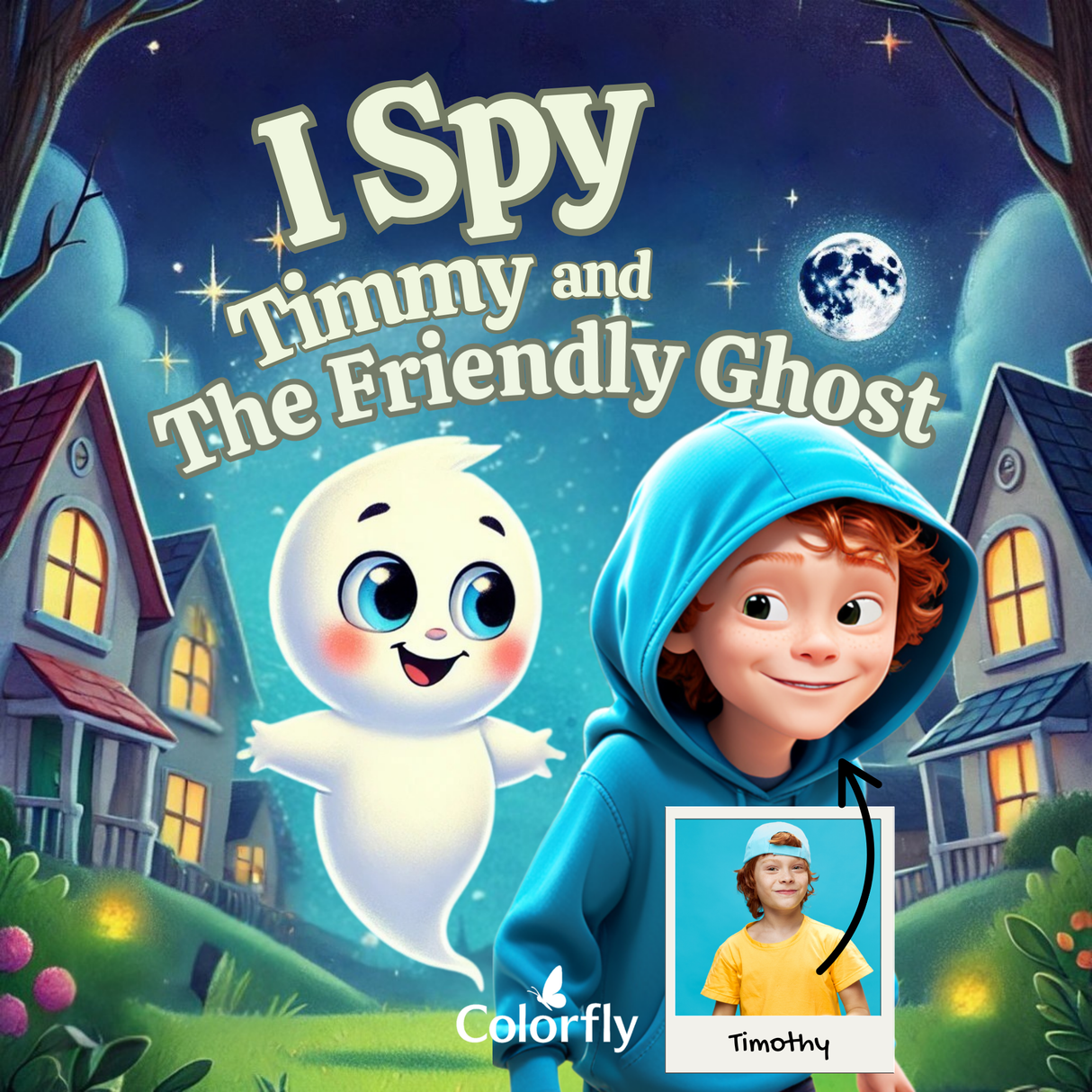 Personalized I Spy "Your Name" and the Friendly Ghost | Custom Halloween Book