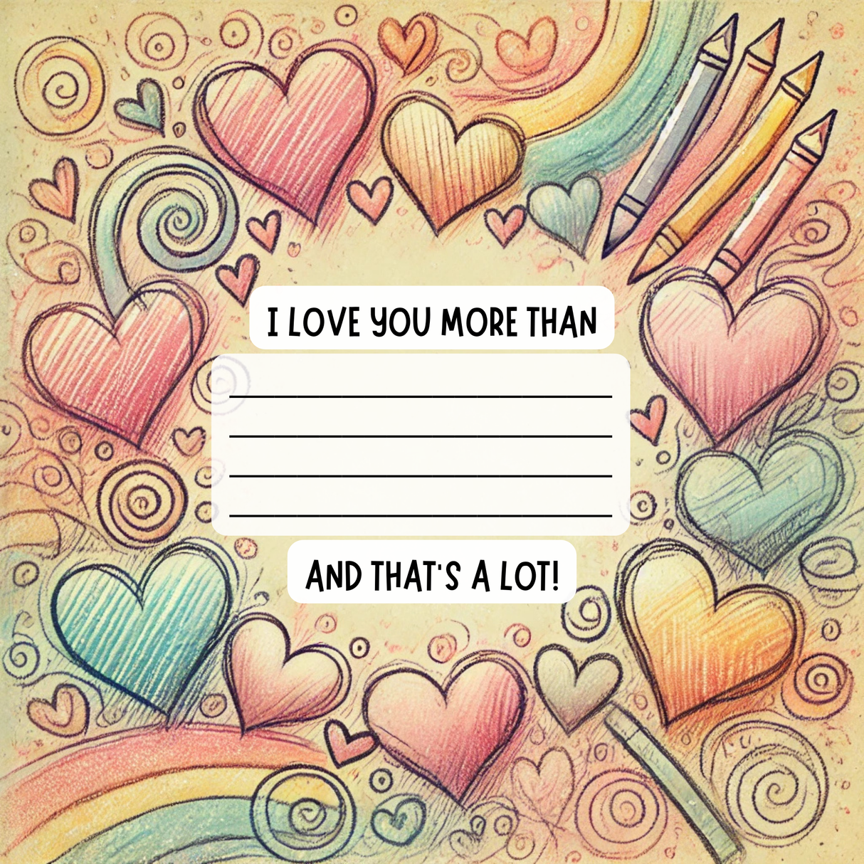 I Love You Because: A Fill-in-the-Blank Book for Sharing Love, Memories & Smiles