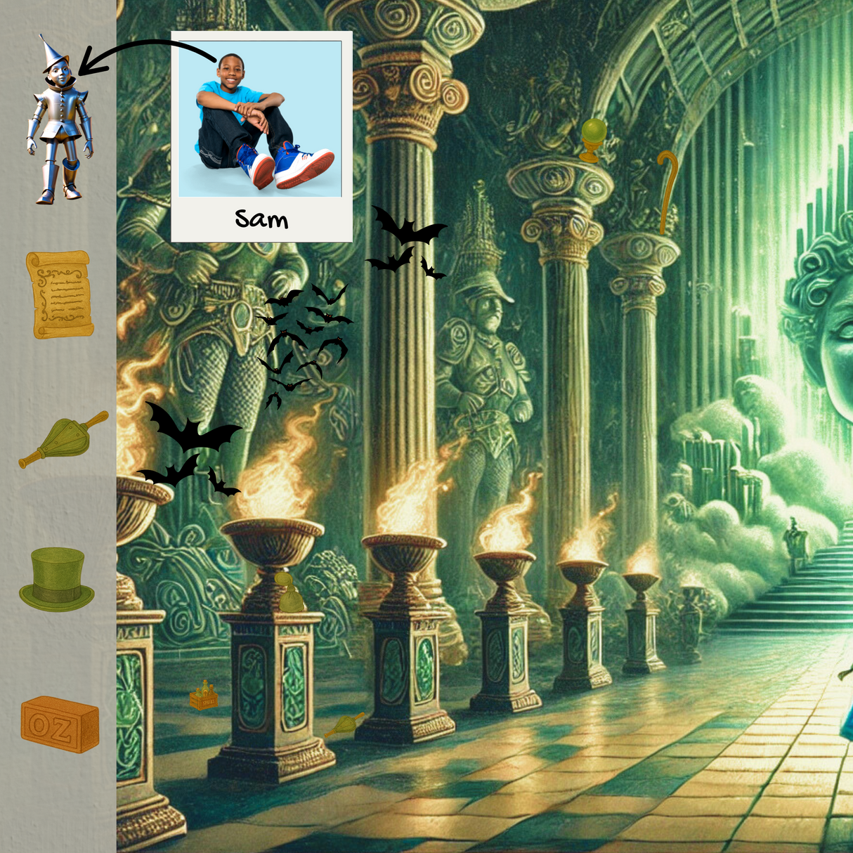 Personalized Wizard of Oz I Spy Book: Custom Search-and-Find Adventure