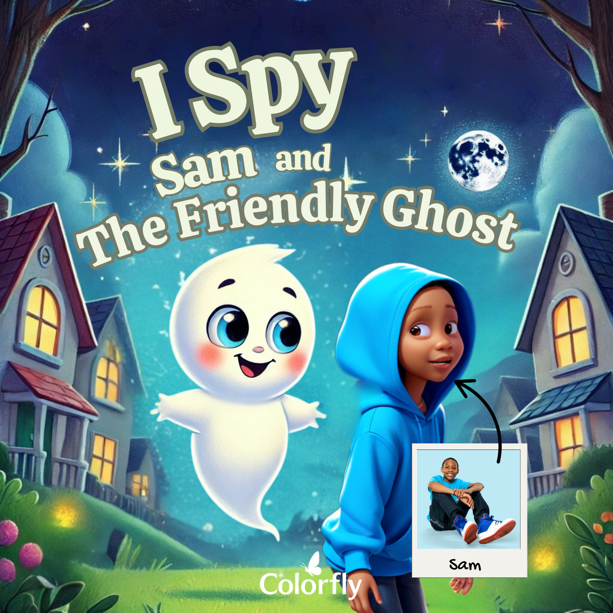Personalized I Spy "Your Name" and the Friendly Ghost | Custom Halloween Book