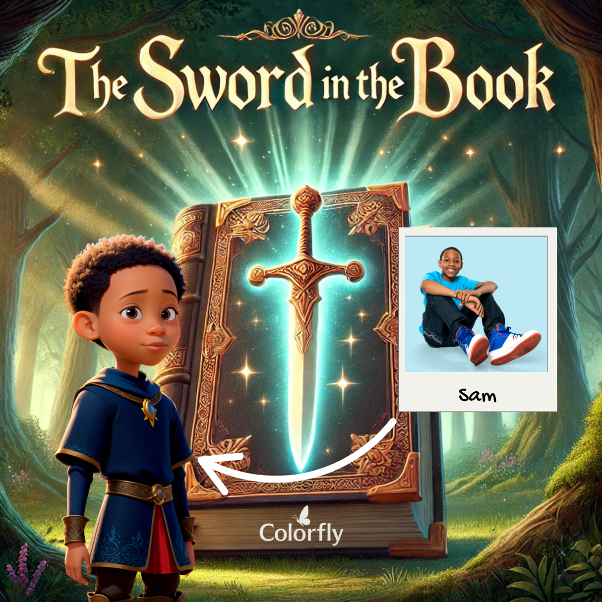 Personalized Children's Storybook: The Sword in the Book - Personalized Story