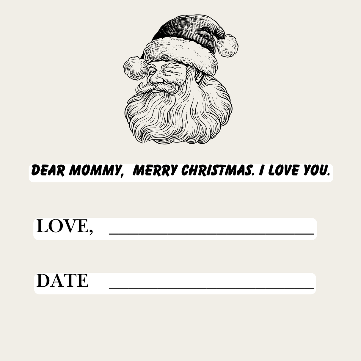 Merry Christmas Mommy I Love You Because, A Christmas Keepsake Book for Mom: Fill-in-the-Blank Memory Gift