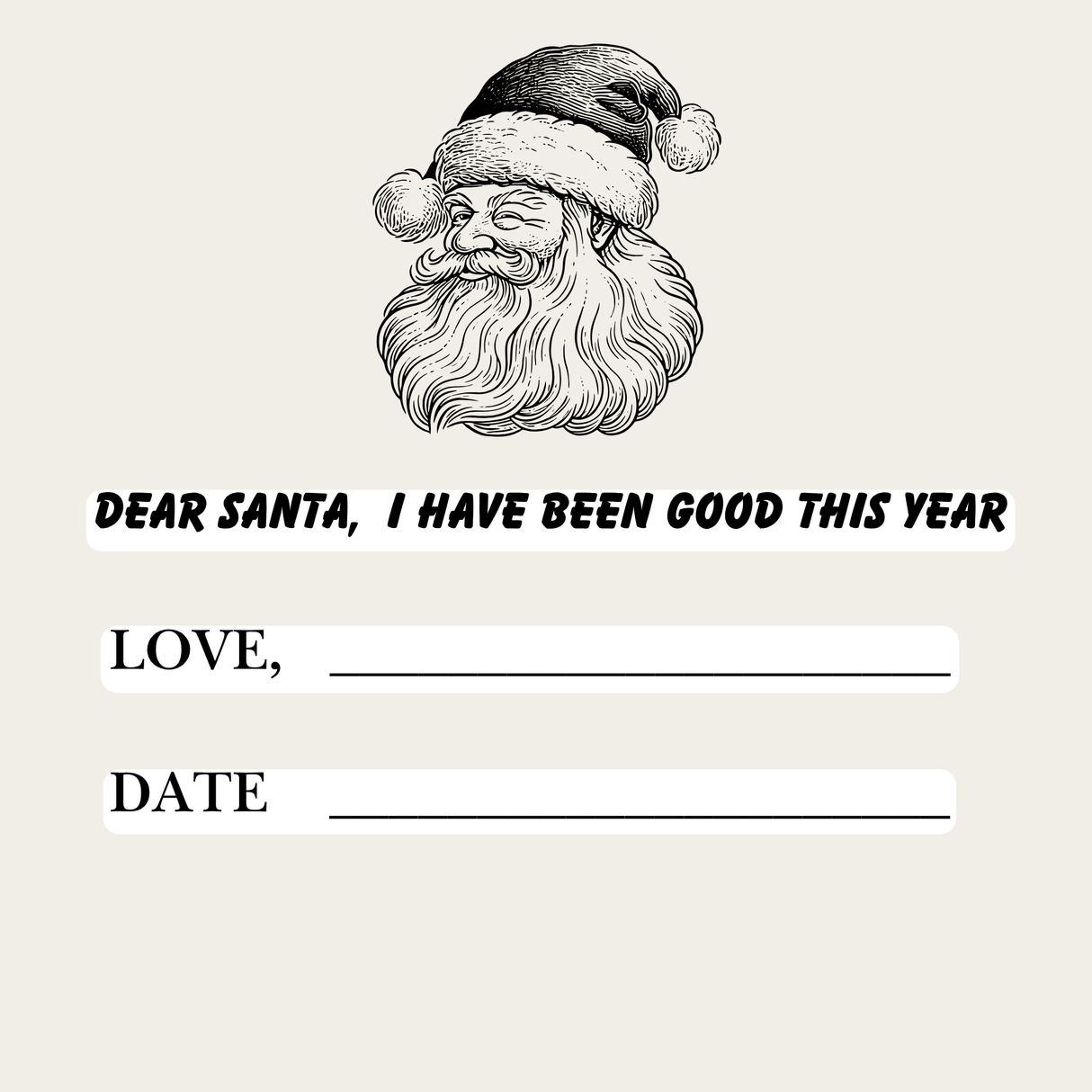 Dear Santa, I Love Christmas Because: A Fill-in-the-Blank Book, Christmas memory Keepsake