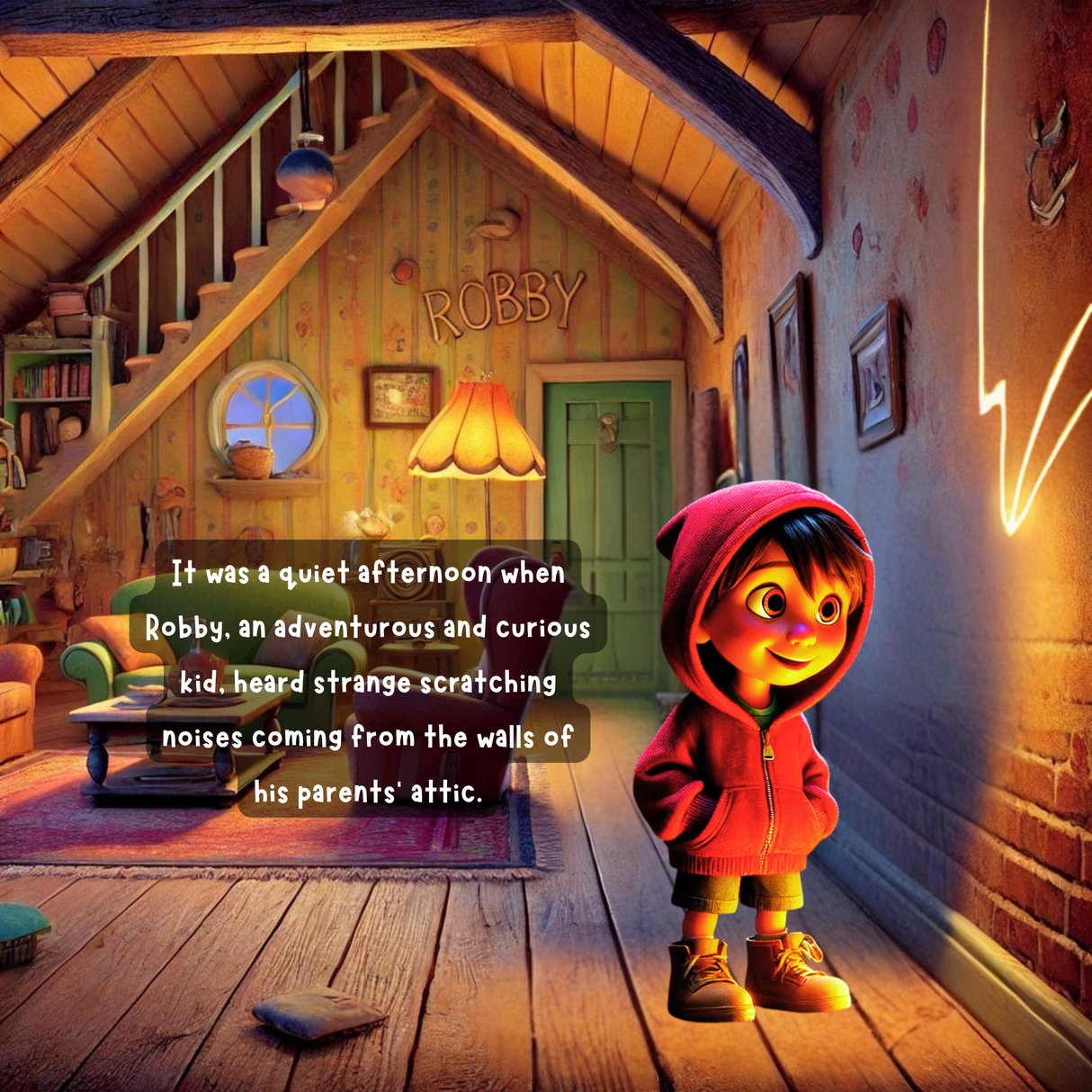 The Dinosaur in the Walls: A Hidden Friend’s Adventure - Children's Story Book