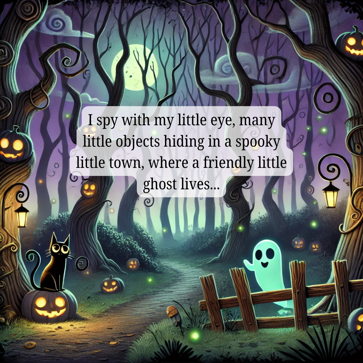 Personalized I Spy "Your Name" and the Friendly Ghost | Custom Halloween Book