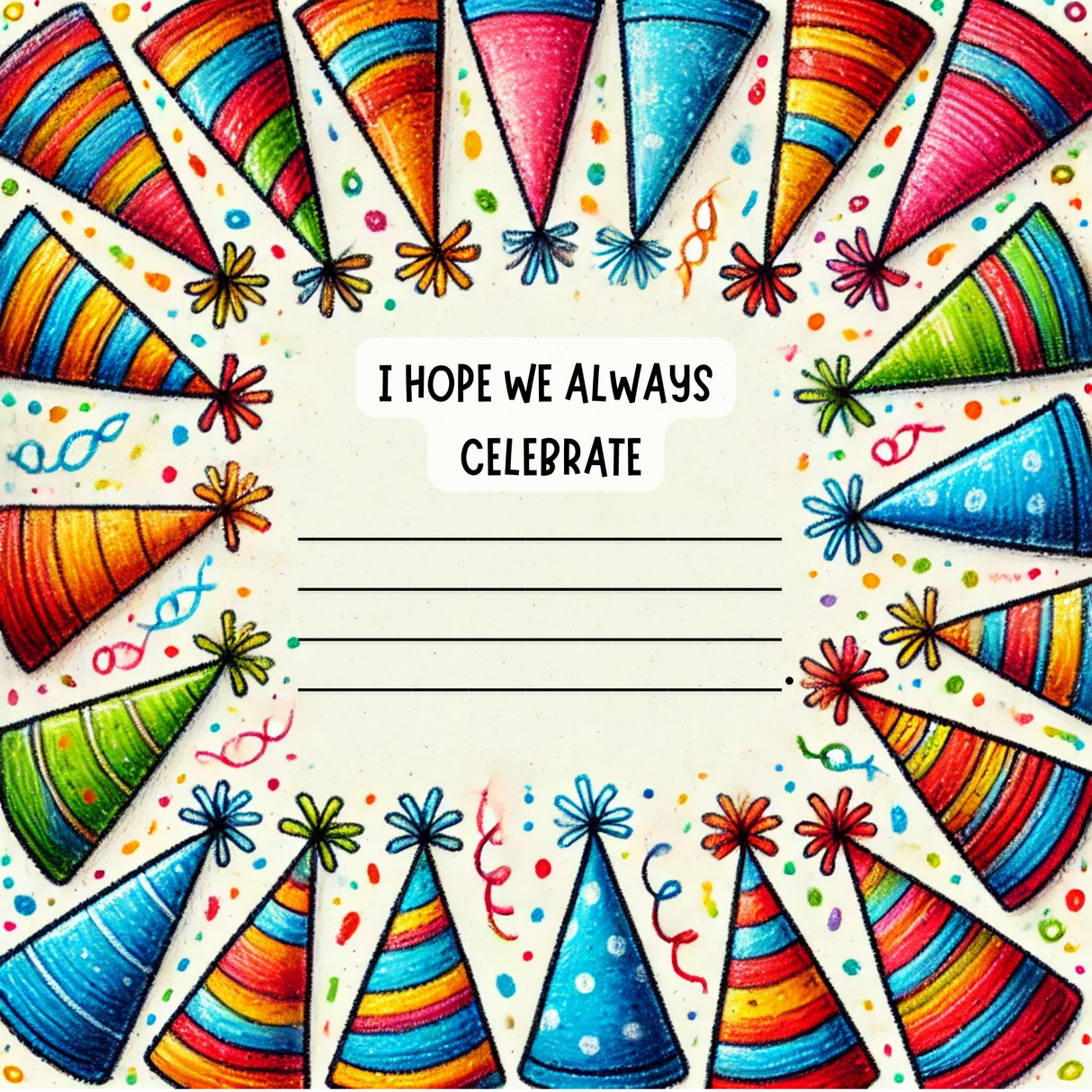 Happy Birthday Because: A Fill-in-the-Blank Book with Prompts for Sharing Birthday Wishes, Memories & Drawings