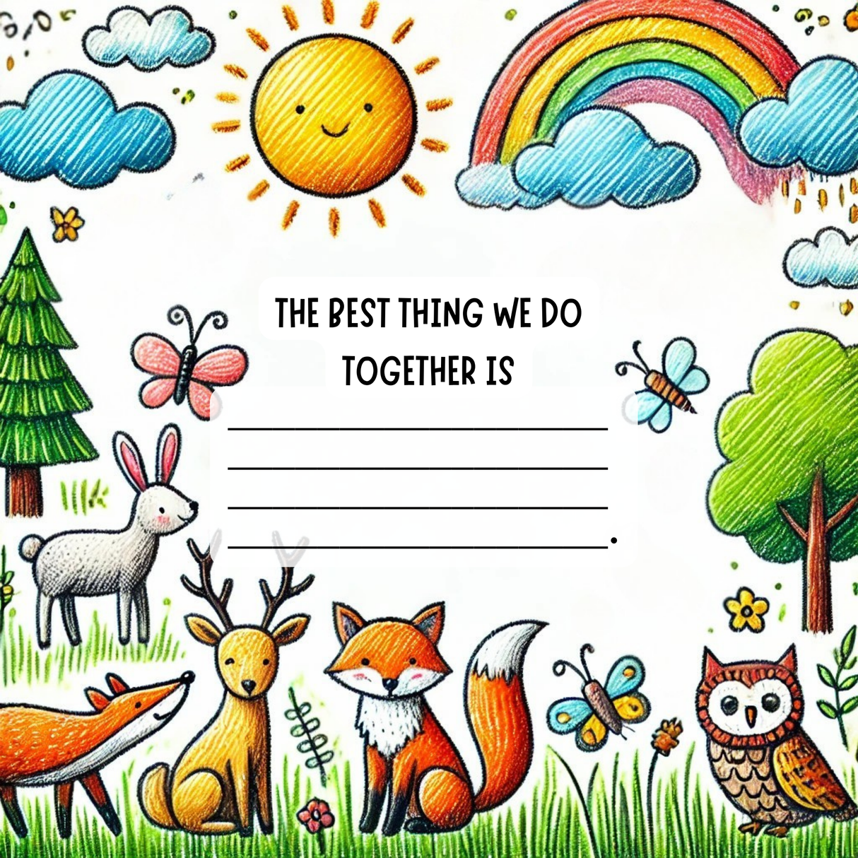 Grandpa, I Love You Because: A Fill-in-the-Blank Book with Prompts for Sharing Love, Memories & Drawings