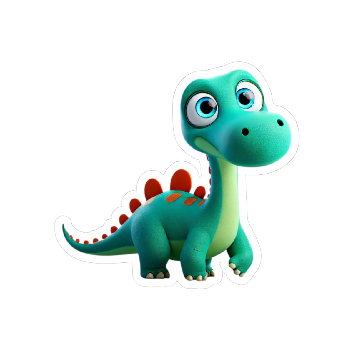 Olly Sticker - The Dinosaur in the Walls - Kiss-Cut Sticker