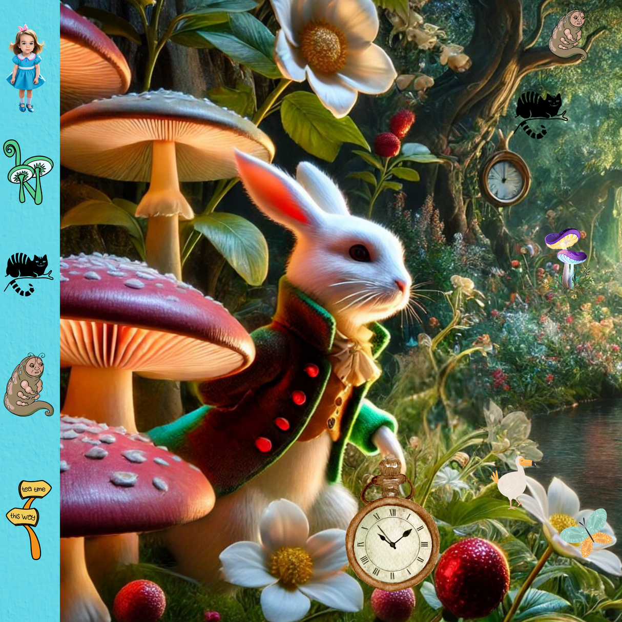 I Spy Alice in Wonderland - Personalized Book - I Spy "Emmy" in Wonderland