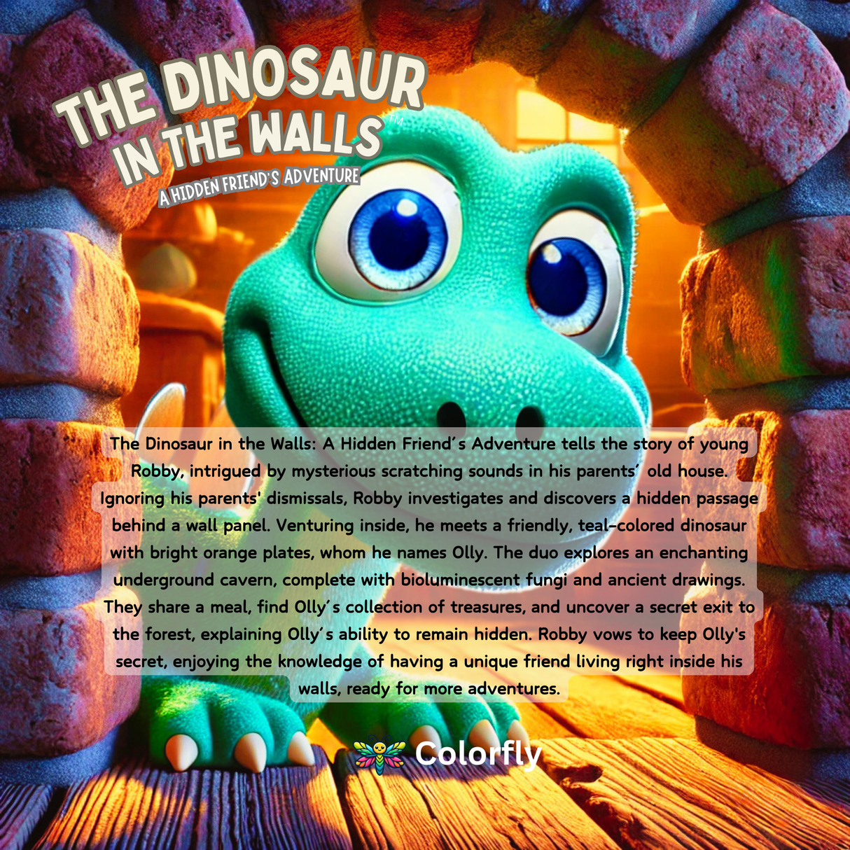 The Dinosaur in the Walls: A Hidden Friend’s Adventure - Children's Story Book