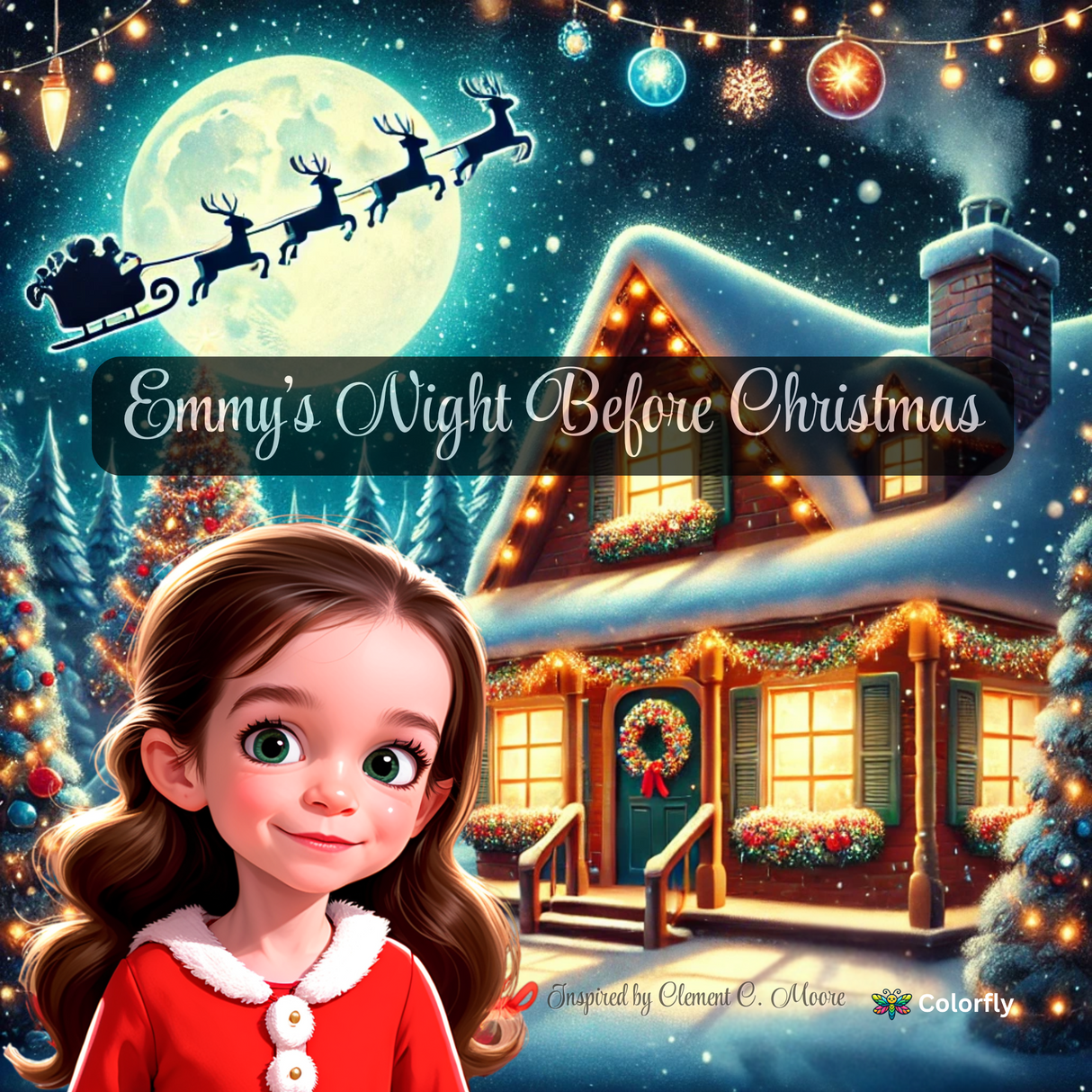 The Night Before Christmas - Personalized Storybook - "Emmy's" Night Before Christmas