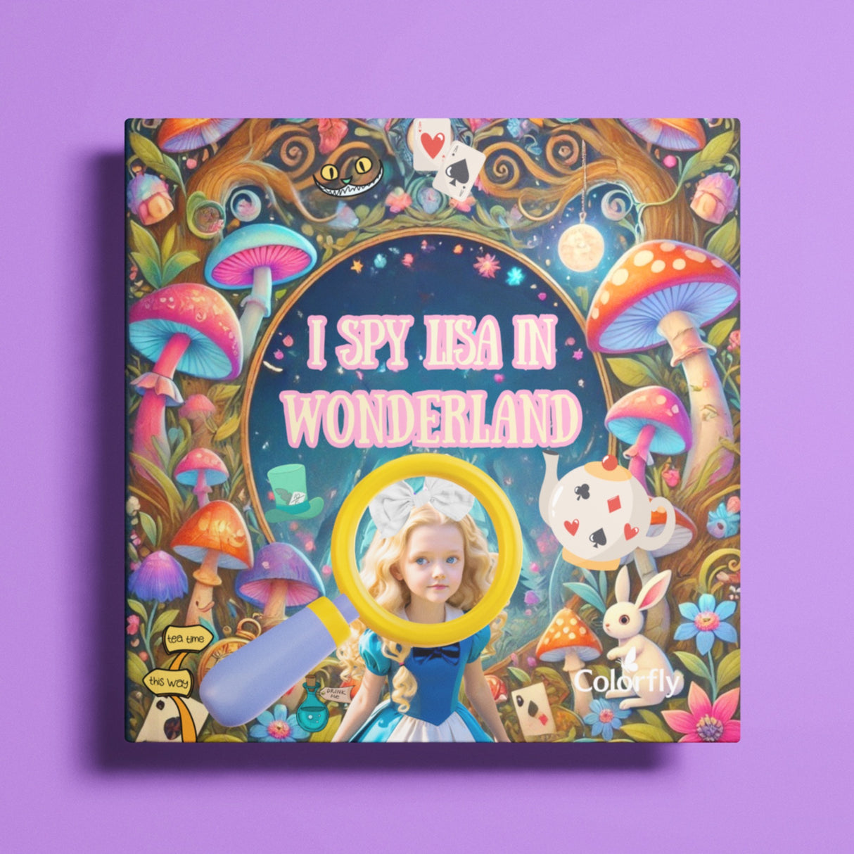 I Spy Alice in Wonderland - Personalized Book - I Spy "Emmy" in Wonderland