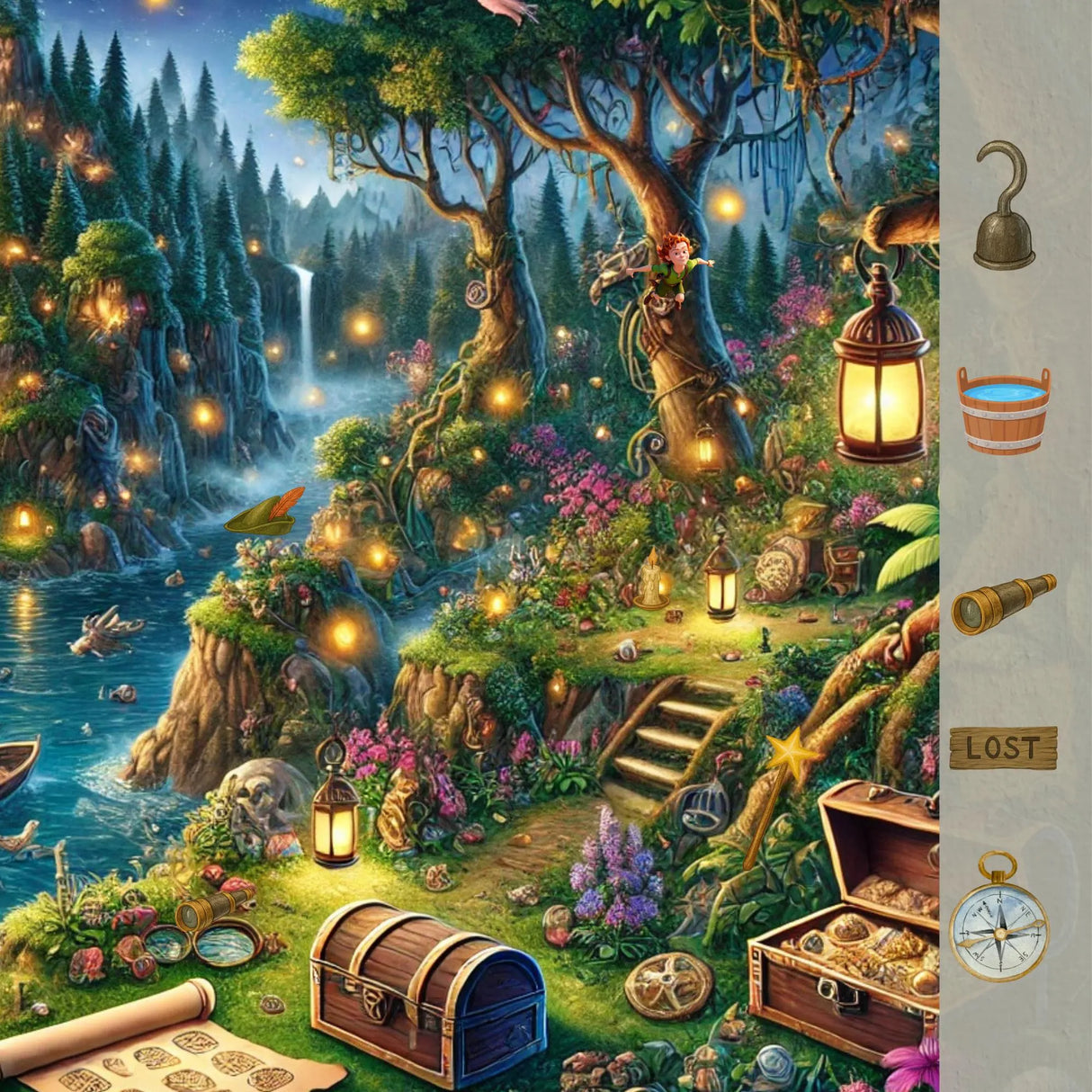 Personalized Neverland I Spy Book: Search and Find Adventure | Peter Pan| Tinkerbell