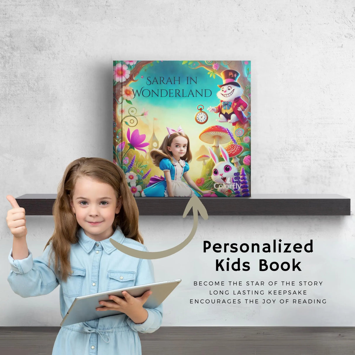 Alice's Adventures in Wonderland - Personalized Story Book - "Emmy" in Wonderland
