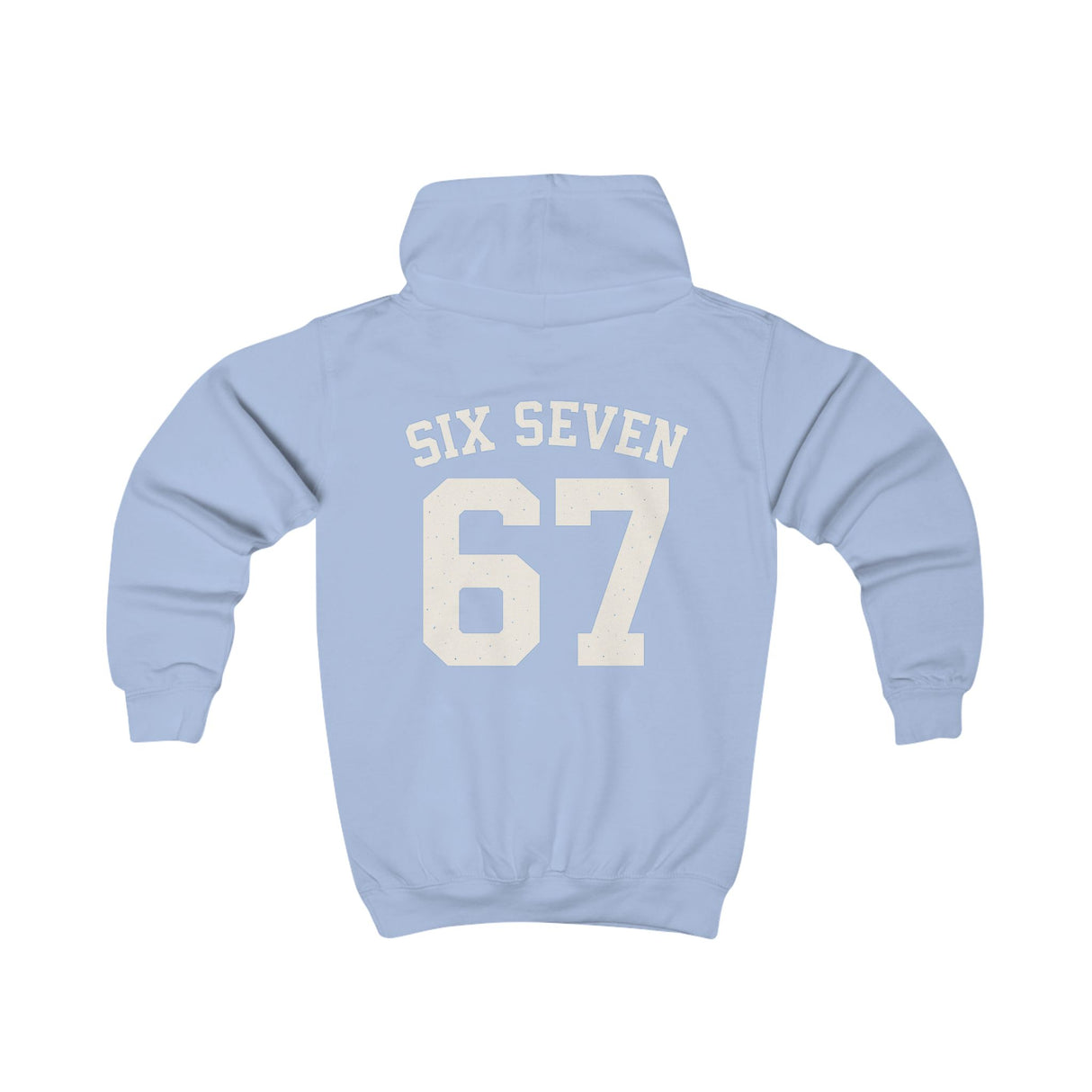 Kids Hoodie — 'Six Seven 67' Vintage Sports Number Hooded Sweatshirt for Children