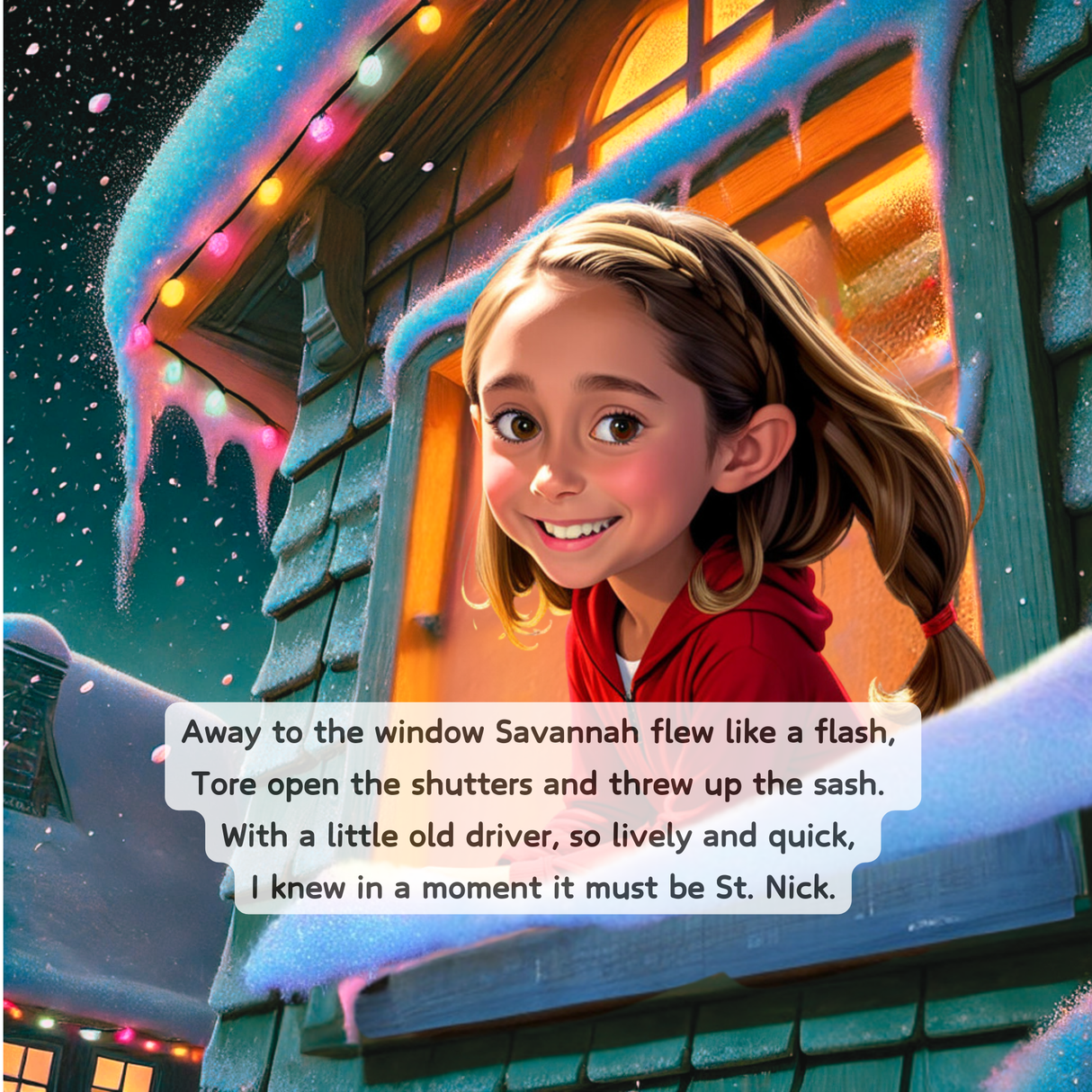 The Night Before Christmas - Personalized Storybook - "Savannah's" Night Before Christmas
