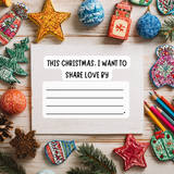 Dear Santa, I Love Christmas Because: A Fill-in-the-Blank Book, Christmas memory Keepsake
