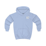 Kids Hoodie — 'Six Seven 67' Vintage Sports Number Hooded Sweatshirt for Children