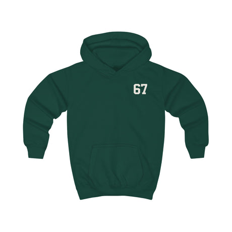Kids Hoodie — 'Six Seven 67' Vintage Sports Number Hooded Sweatshirt for Children
