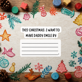 Merry Christmas Daddy I Love You Because: A Fill-in-the-Blank Book with Prompts for Sharing Love, Memories & Drawings