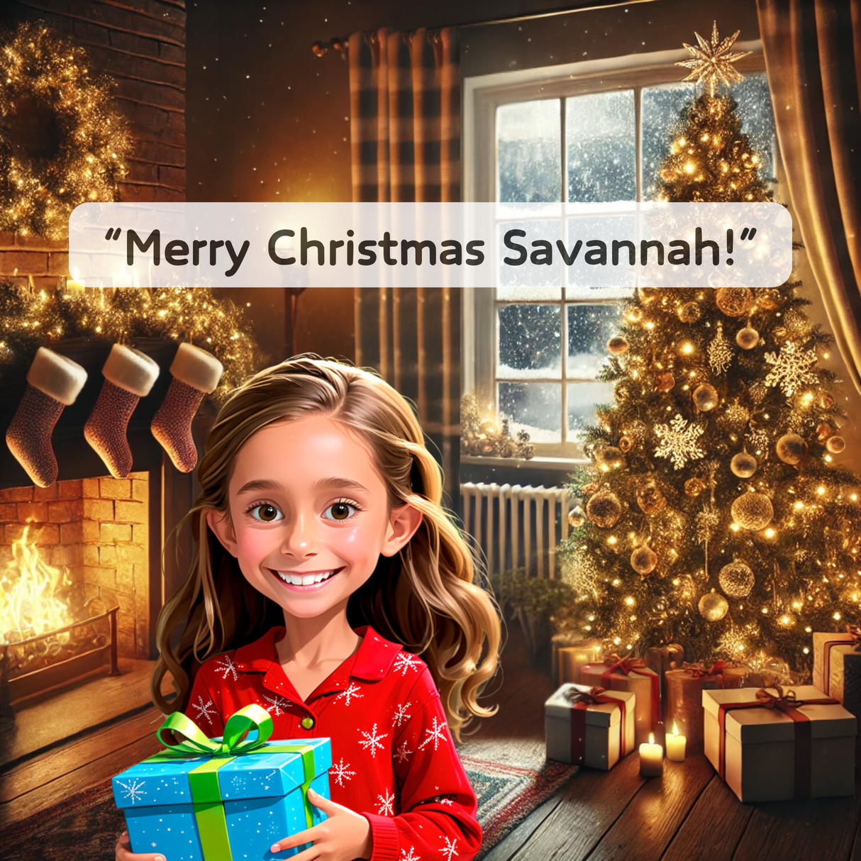 The Night Before Christmas - Personalized Storybook - "Savannah's" Night Before Christmas