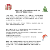 Dear Santa, I Love Christmas Because: A Fill-in-the-Blank Book, Christmas memory Keepsake