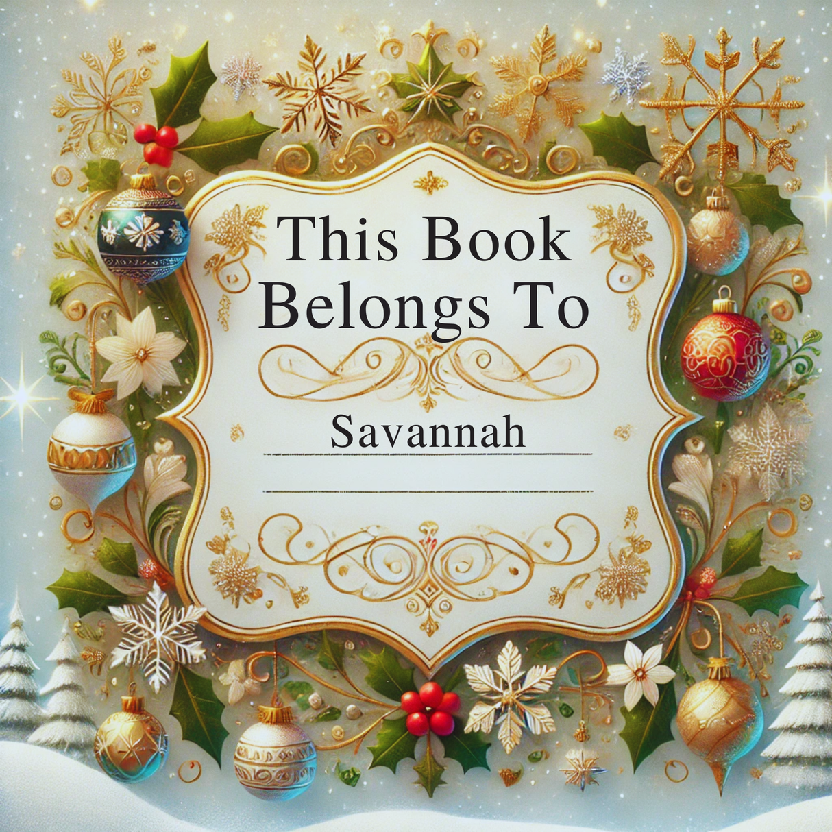 The Night Before Christmas - Personalized Storybook - "Savannah's" Night Before Christmas