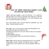 Merry Christmas Mommy I Love You Because, A Christmas Keepsake Book for Mom: Fill-in-the-Blank Memory Gift