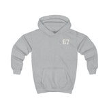 Kids Hoodie — 'Six Seven 67' Vintage Sports Number Hooded Sweatshirt for Children