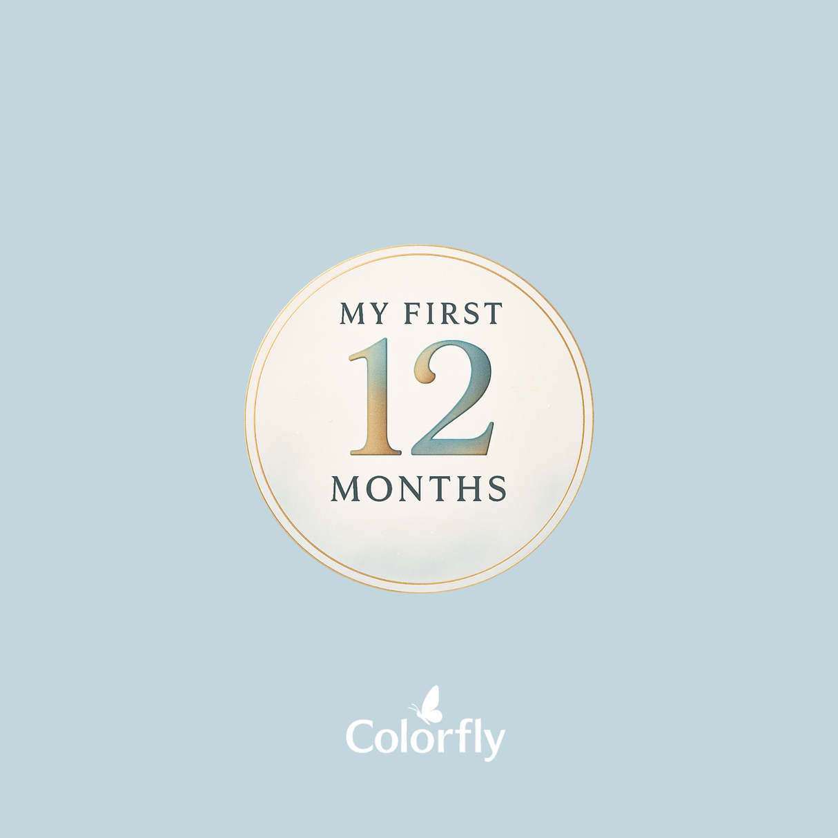 My First 12 Months – A Sweet and Simple Baby Memory Journal by Colorfly