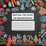 Dear Santa, I Love Christmas Because: A Fill-in-the-Blank Book, Christmas memory Keepsake