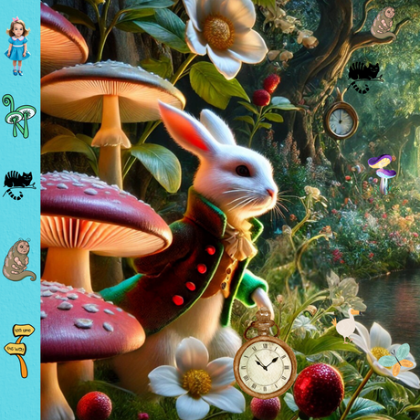 I Spy Alice in Wonderland - Personalized Book - I Spy "Lisa" in Wonderland