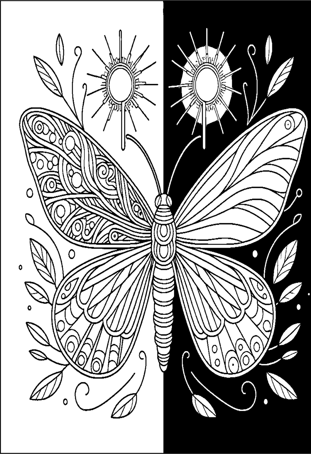 Colorfly Coloring Book - Butterflies, Fireflies and Colorflies: Stress Relief, Relaxation and Calmness