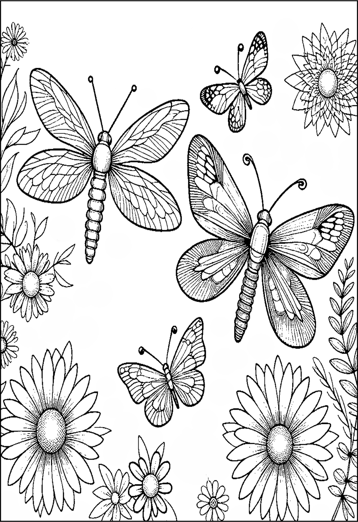 Colorfly Coloring Book - Butterflies, Fireflies and Colorflies: Stress Relief, Relaxation and Calmness
