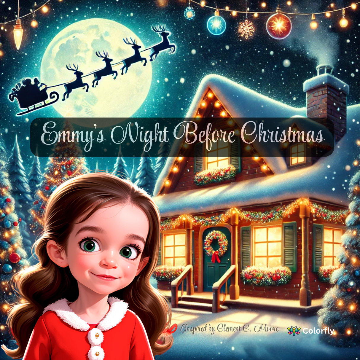 The Night Before Christmas - Custom Story Book - "Emmy's" Night Before Christmas