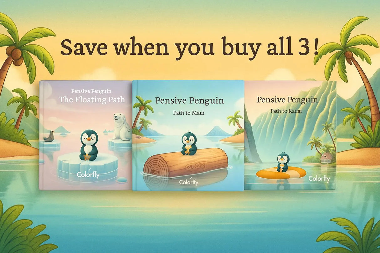 Pensive Penguin 3 Book Bundle: The Floating Path, Path to Maui, Path to Kauai