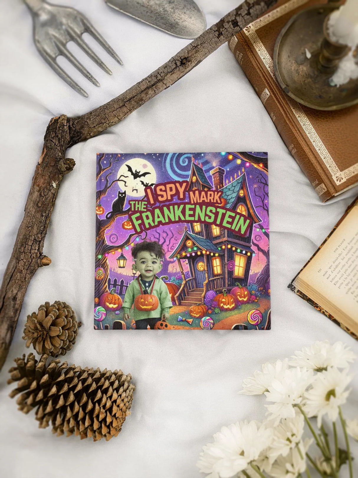 Personalized Halloween book | I Spy "Your Name" The Frankenstein