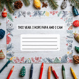 Merry Christmas Papa, I Love You Because: A Fill-in-the-Blank Book with Prompts for Sharing Love, Memories & Drawings