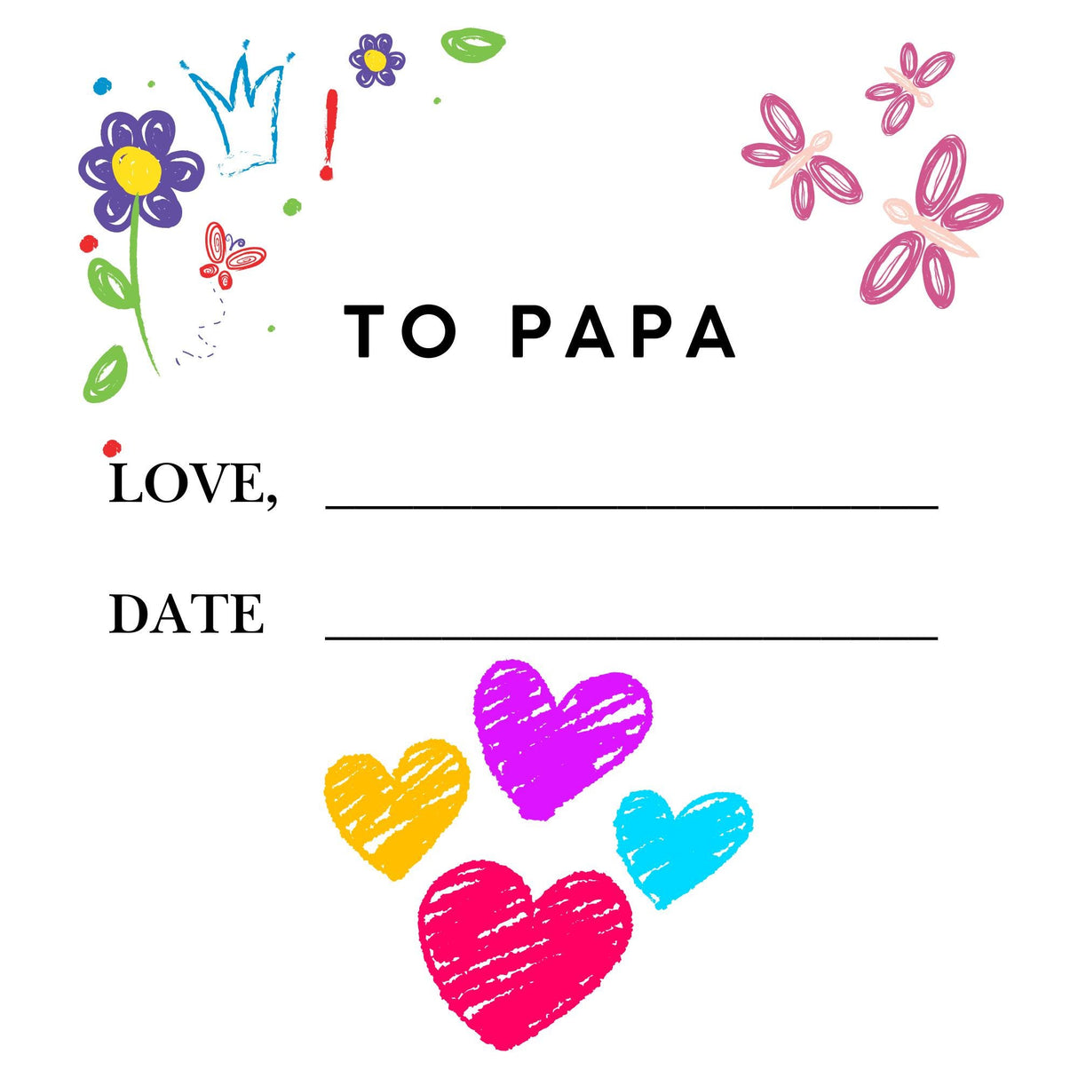 Papa, I Love You Because: A Fill-in-the-Blank Book with Prompts for Sharing Love, Memories & Drawings
