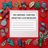 Merry Christmas Papa, I Love You Because: A Fill-in-the-Blank Book with Prompts for Sharing Love, Memories & Drawings