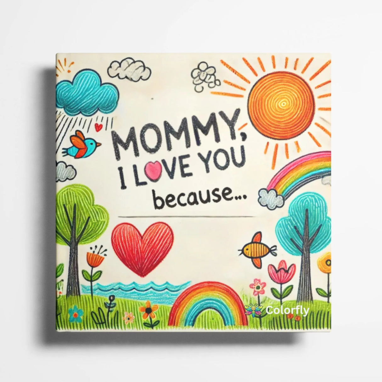 Mommy, I Love You Because: A Fill-in-the-Blank Book with Prompts for Sharing Love, Memories & Drawings